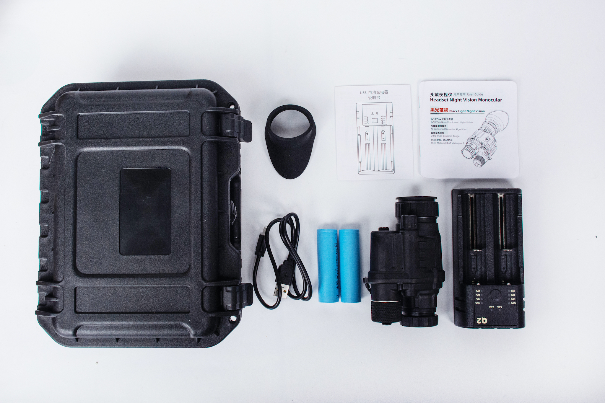 FY-C2 Night Vision Goggles - Features and specifications display